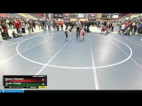 63 Lbs Cons. Round 3 - Brady Stewart, WI Vs Henry Pharis, SD 2615