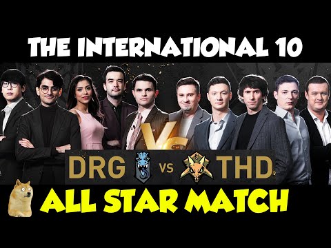 DOTA2 THE INTERNATIONAL 10 - ALL STAR MATCH | ENGLISH vs RUSSIAN TALENTS | ARDM MODE!