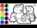 How To Draw Peppa Pig S Family And Evie Pig Peppa Pig Drawing Bee Art TV