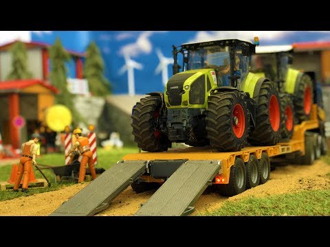 BRUDER Tractor CRASH | Truck and excavator in action | Video for kids