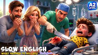 What Happened to His Leg?! 😱 | Slow English Story for Beginners A2 Level