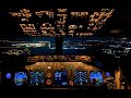 Airplane Cockpit White Noise Jet Sound and view.