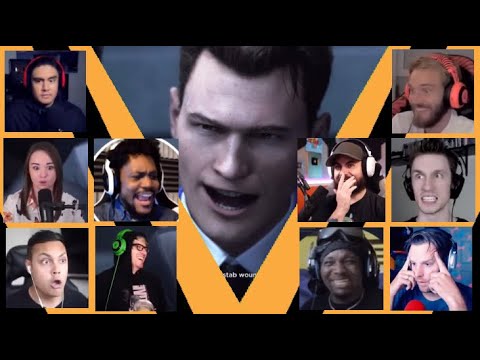 Gamers React to the "28 STAB WOUNDS" Scene | Detroit: Become Human