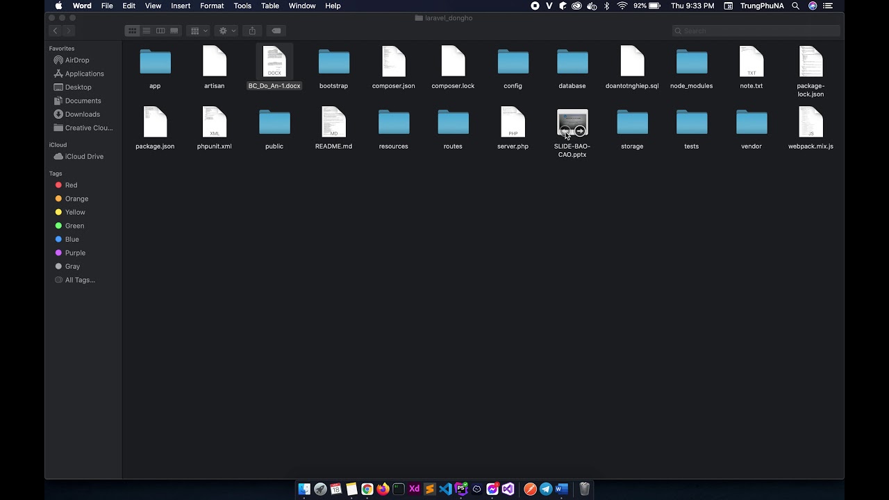Đồ án website đồng hồ laravel review p1