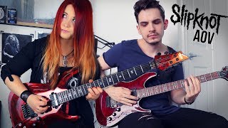 SLIPKNOT - AOV [GUITAR COVER] | Jassy J &amp; Nik Nocturnal