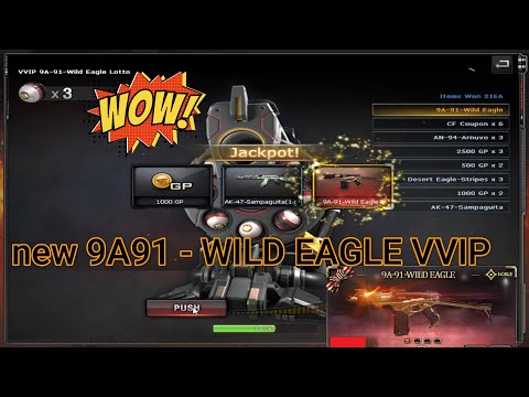 CROSSFIRE PH VVIP 9A91 WILD EAGLE  lucky spin and testing