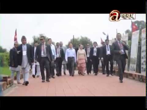 म्यान्मारका राष्ट्रपतिले गरे लुम्बिनी भ्रमण