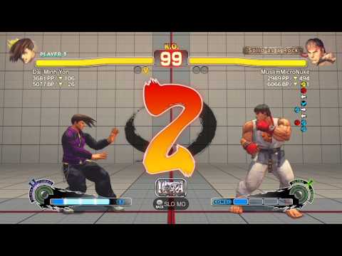 Dai Minh Yon/Dieminion (Yang) VS MuslimMicroNuke (Ryu) - Ultra Street Fighter 4 XBL Ranked Match