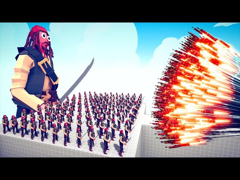 100x CAPTAIN JACK SPARROW & GIANT JACK SPARROW Vs EVERY GODS  Totally Accurate Battle Simulator TABS