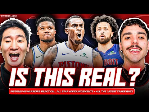 REACTION: Pistons vs Warriors | All-Star Weekend Discussion & TRADE Deadline Buzz 👀
