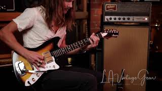 Video thumbnail for Eli Wulfmeier playing a  Vincent 30W Head & Cab & Ronin Mod Shop 'Burst with Gold Foils. by L.A. Vintage Gear