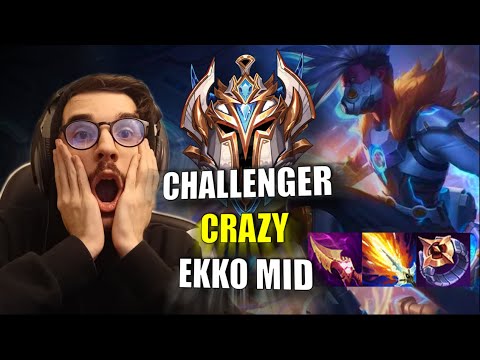 Ekko gameplay Challenger mid vs Jayce S14