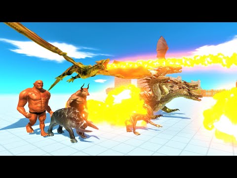 Fantasy vs every factions Animal Revolt Battle Simulator