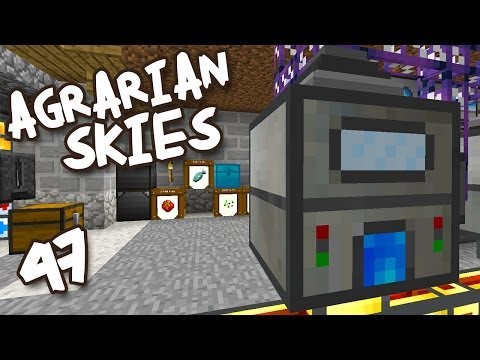 Minecraft MODDED Skyblock! Agrarian Skies Ep 47 - "Well Oiled Smelting Machine!!!"