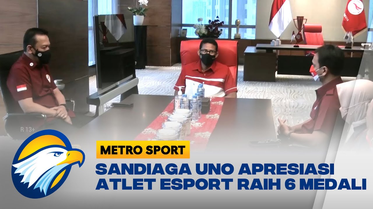 Sandiaga Uno Apresiasi Raihan 6 Medali Atlet Esport di SEA Games 2021