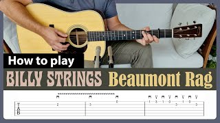 How to play Beaumont Rag - Billy Strings - Guitar Lesson with Tab