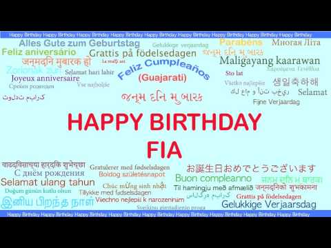 Fia   Languages Idiomas - Happy Birthday