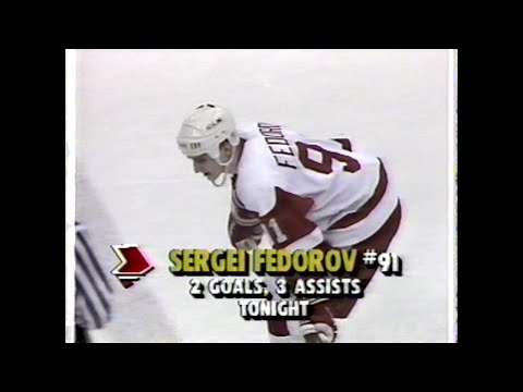 90/91 RS: NYI @ Det Highlights - 2/8/91 (Fedorov 5 Points)