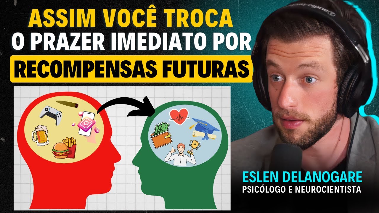 Como DIRECIONAR o cérebro p/ HÁBITOS SAUDÁVEIS (jejum de dopamina) | Eslen delanogare