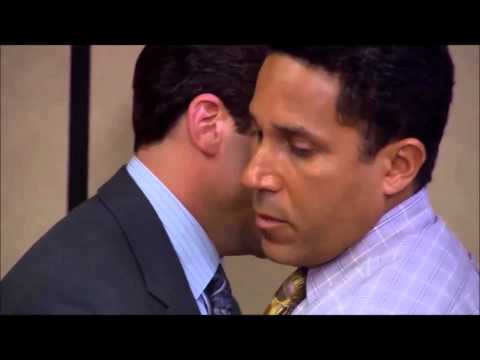 Michael Kisses Oscar-  The Office Funny Clip
