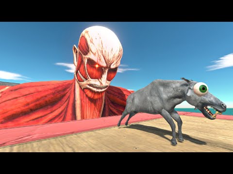 Colossal Titan Trap and Reach The Evolution Portal - Animal Revolt Battle Simulator