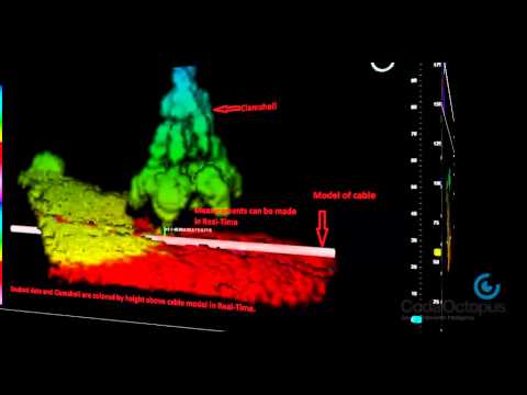 Echoscope - Clam shell dredging operation
