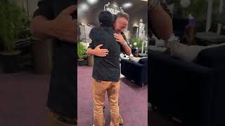 Flavor Flav met Bruce Springsteen backstage following his concert in Las Vegas