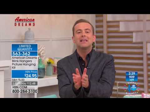 HSN's American Dreams Blink Hangers Picture Hanging Kit