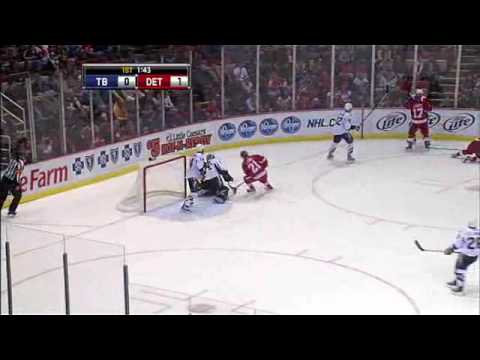 Mattias Ohlund HUGE Hit On Henrik Zetterberg