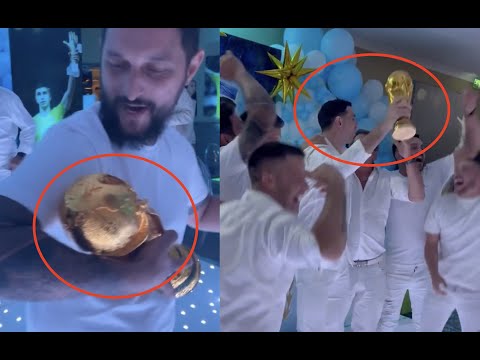 Emiliano Martinez World Cup party with his Argentina teammates
