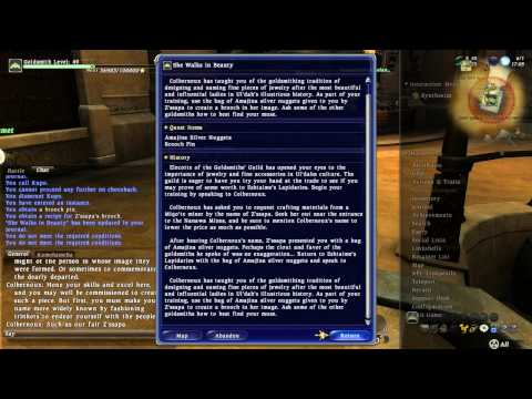 Let's Play Final Fantasy XIV [584] She Walks in Beauty - Goldsmithing Quest One
