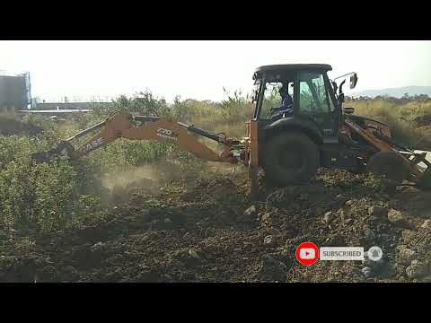 Case 770EX Magnum backhoe operation | Working of Case Loader Backhoe