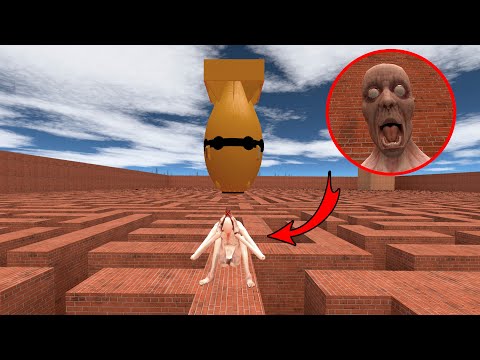SCP-096 vs ATOMIC BOMB in a Maze in Garry’s Mod?