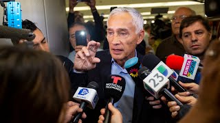 Jorge Ramos habla con la prensa tras ser detenido en Venezuela