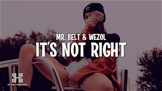 Mr. Belt &amp; Wezol - It’s Not Right (But It’s Ok) Lyrics