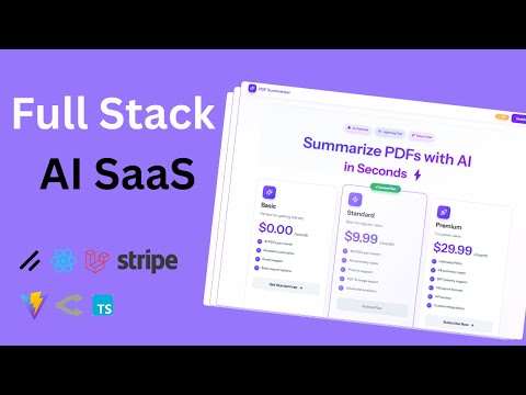 Build a Full-Stack AI SaaS with Laravel 12, React, Stripe & Tailwind
