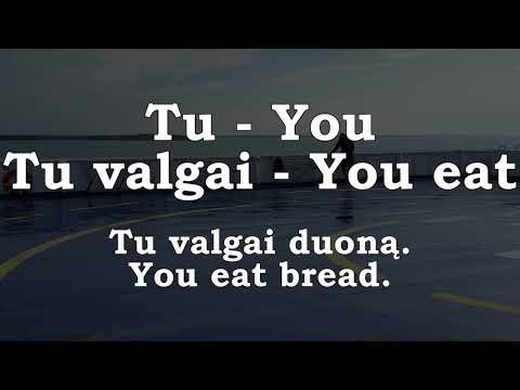 Valgyti - To eat. Lithuanian lesson 7.
