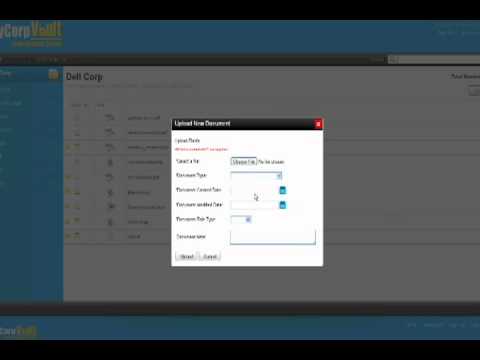 MyCorpVault File Upload