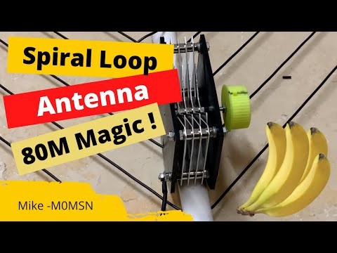 HAM RADIO: FINISHED 80M Band Wire Spiral Loop - Magnetic Loop, Small Gardens,