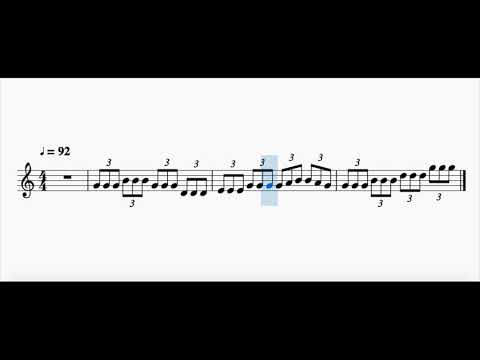 Rythmes: Triolet | Exemple (6e année) | MusioLab