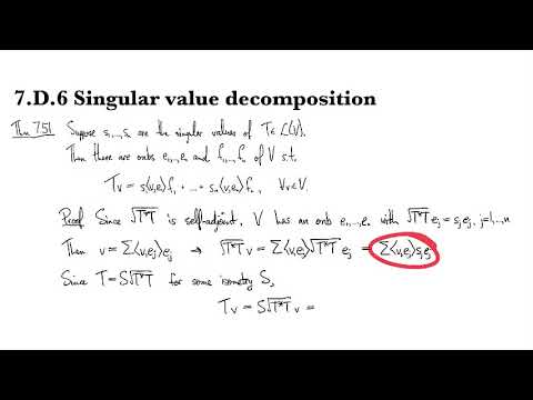 7.D.6 Singular value decomposition