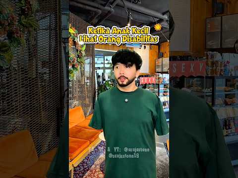 ANAK KECIL MELOTOT LIAT ORANG DISABILITAS!! 😱 #faktaunik #comedy #negaradidunia #pov
