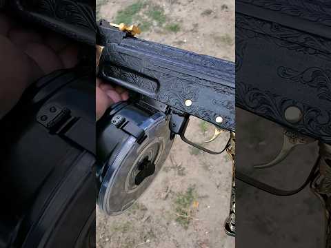 cuerno de chivo rameado a mano con piesas de 24kt