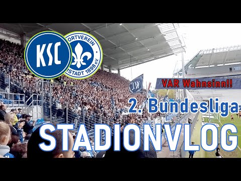 Karlsruher SC - SV Darmstadt 98 || STADIONVLOG || VAR Wahnsinn!!