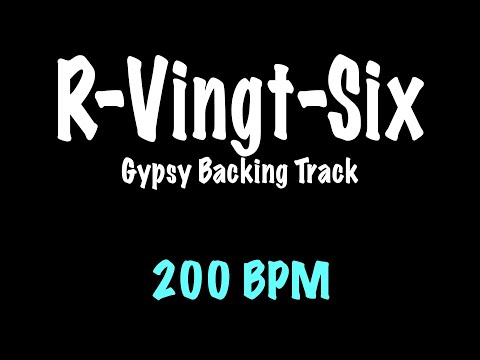 R-Vingt-Six - Gypsy Jazz Backing Track 200 BPM - Django Reinhardt