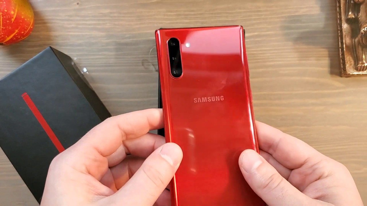 Samsung Galaxy Note 10 Unboxing - Aura Red!