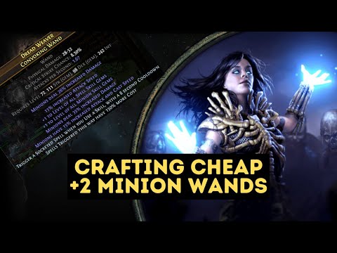 How to craft cheap +2 minion wands.