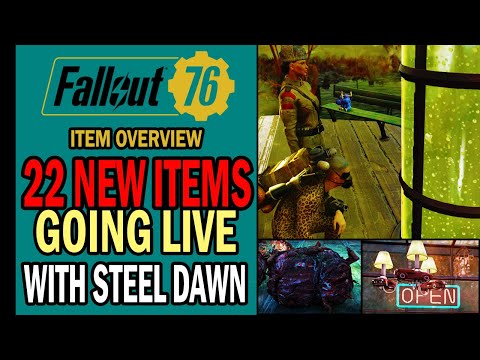 22 NEW FREE ITEMS Live with the Fallout 76 Steel Dawn DLC | Item Overview