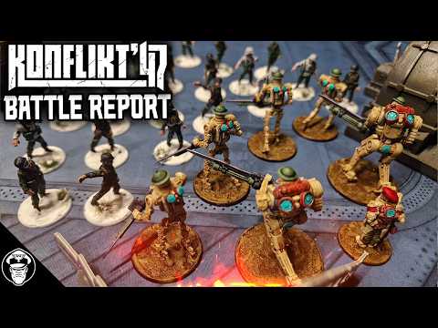 British Robots Vs Axis Zombies!  - 1500pts Battle Report - Konflikt '47
