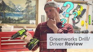 Greenworks Drill Driver Unbox & Review
